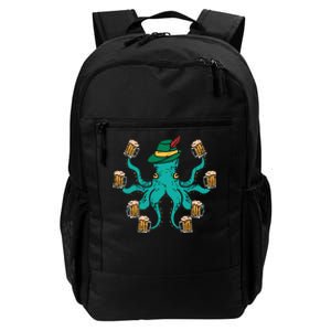 German Octopus Oktoberfest Funny Bavarian Festival Daily Commute Backpack