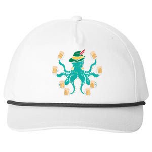 German Octopus Oktoberfest Funny Bavarian Festival Snapback Five-Panel Rope Hat