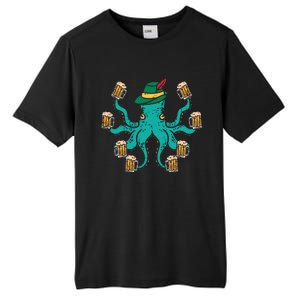 German Octopus Oktoberfest Funny Bavarian Festival Tall Fusion ChromaSoft Performance T-Shirt