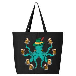 German Octopus Oktoberfest Funny Bavarian Festival 25L Jumbo Tote