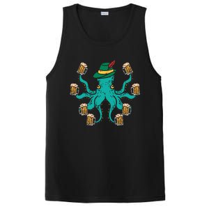 German Octopus Oktoberfest Funny Bavarian Festival PosiCharge Competitor Tank