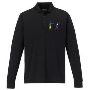 Get Out Of Ukraine Cute Gift And Show Your Support For Ukraine Gift Performance Long Sleeve Polo