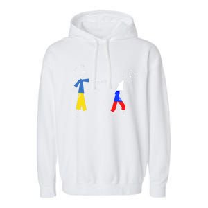 Get Out Of Ukraine Cute Gift And Show Your Support For Ukraine Gift Garment-Dyed Fleece Hoodie