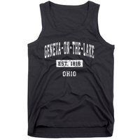 Genevaonthelake Ohio Oh Vintage Sports Established Tank Top