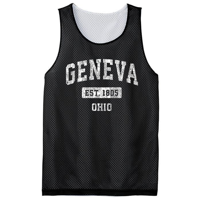 Geneva Ohio Oh Vintage Sports Mesh Reversible Basketball Jersey Tank