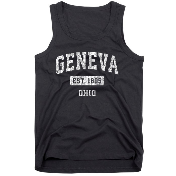 Geneva Ohio Oh Vintage Sports Tank Top