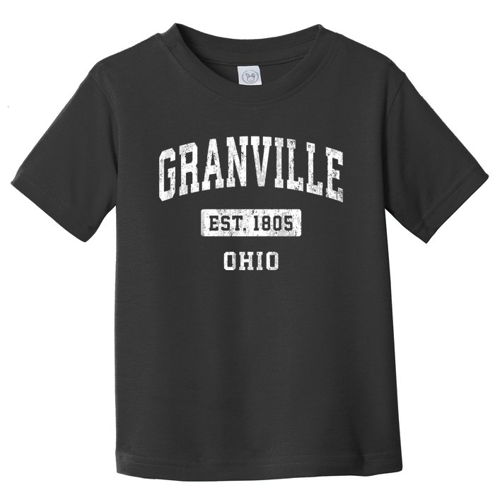 Granville Ohio Oh Vintage Sports Established Toddler T-Shirt