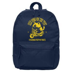 Get Out Of My Way Gonna Poop My Pants Funny Adult Humor Meme 16 in Basic Backpack