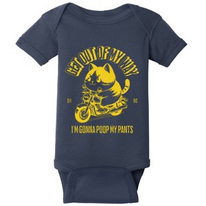 Get Out Of My Way Gonna Poop My Pants Funny Adult Humor Meme Baby Bodysuit