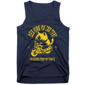 Get Out Of My Way Gonna Poop My Pants Funny Adult Humor Meme Tank Top