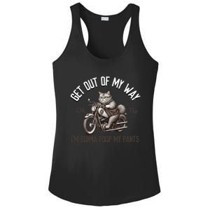 Get Out Of My Way Gonna Poop My Pants Funny Adult Humor Meme Ladies PosiCharge Competitor Racerback Tank