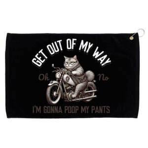 Get Out Of My Way Gonna Poop My Pants Funny Adult Humor Meme Grommeted Golf Towel