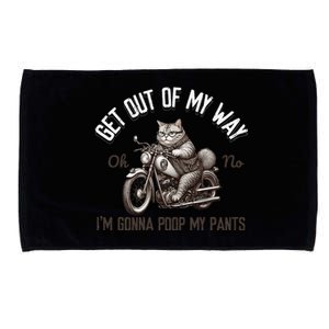 Get Out Of My Way Gonna Poop My Pants Funny Adult Humor Meme Microfiber Hand Towel