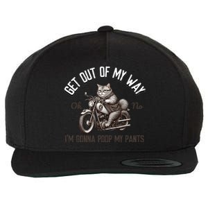 Get Out Of My Way Gonna Poop My Pants Funny Adult Humor Meme Wool Snapback Cap