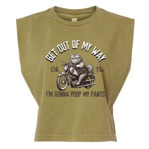 Get Out Of My Way Gonna Poop My Pants Funny Adult Humor Meme Garment-Dyed Women's Muscle Tee