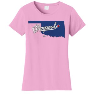 Glenpool Oklahoma Ok Map Women's T-Shirt