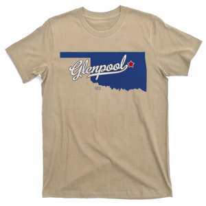 Glenpool Oklahoma Ok Map T-Shirt