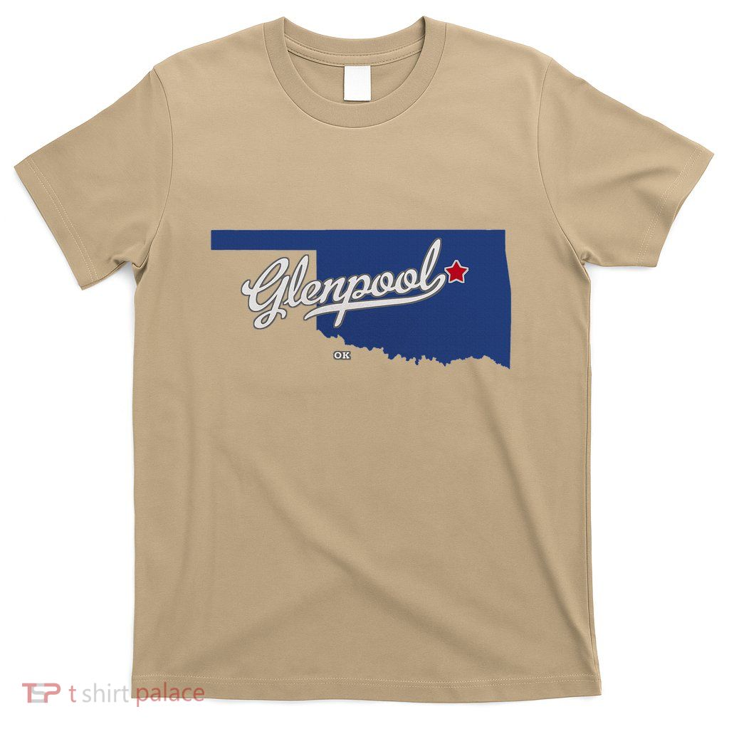 Glenpool Oklahoma Ok Map T-Shirt