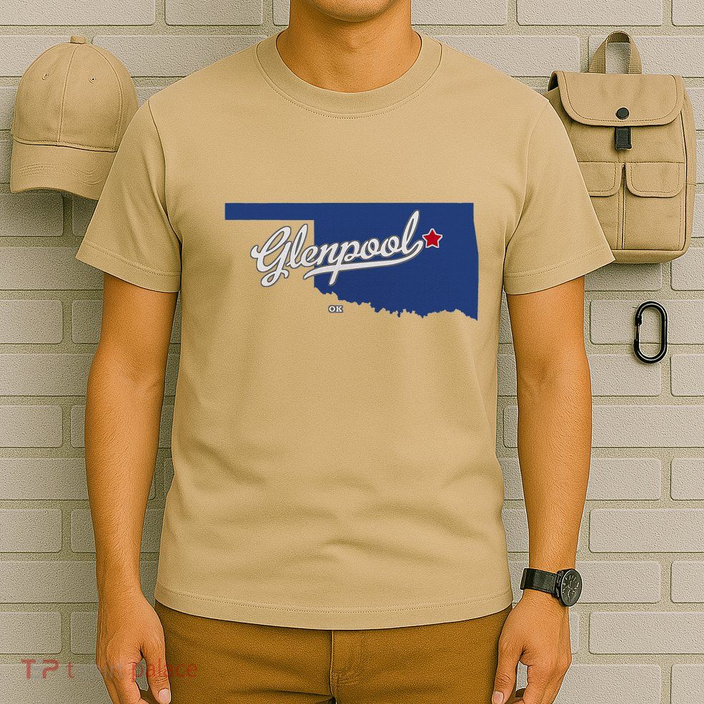 Glenpool Oklahoma Ok Map T-Shirt