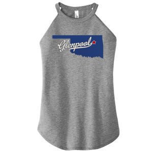 Glenpool Oklahoma Ok Map Women's Perfect Tri Rocker Tank