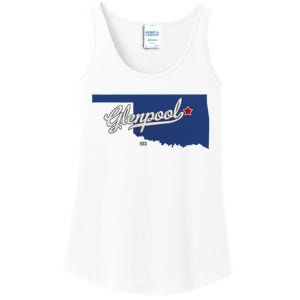 Glenpool Oklahoma Ok Map Ladies Essential Tank