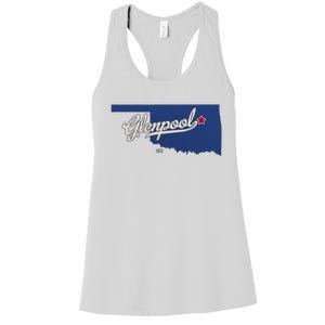 Glenpool Oklahoma Ok Map Women's Racerback Tank