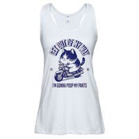 Get Out Of My Way Gonna Poop My Pants Funny Adult Humor Meme Ladies Essential Flowy Tank