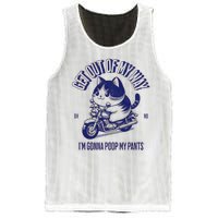 Get Out Of My Way Gonna Poop My Pants Funny Adult Humor Meme Mesh Reversible Basketball Jersey Tank