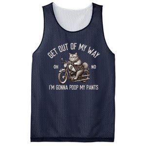 Get Out Of My Way Gonna Poop My Pants Funny Adult Humor Meme Mesh Reversible Basketball Jersey Tank