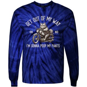 Get Out Of My Way Gonna Poop My Pants Funny Adult Humor Meme Tie-Dye Long Sleeve Shirt