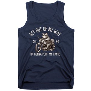 Get Out Of My Way Gonna Poop My Pants Funny Adult Humor Meme Tank Top