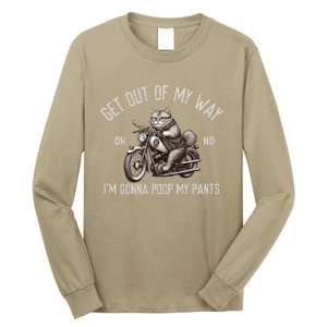 Get Out Of My Way Gonna Poop My Pants Funny Adult Humor Meme Long Sleeve Shirt