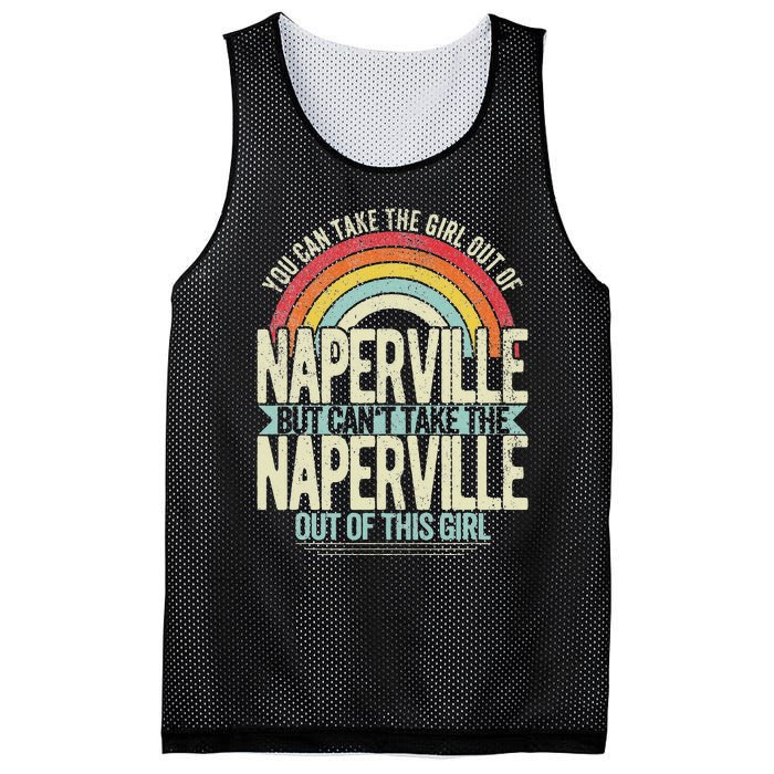 Girl Out Of Naperville Illinois Hometown Home Naperville Mesh Reversible Basketball Jersey Tank