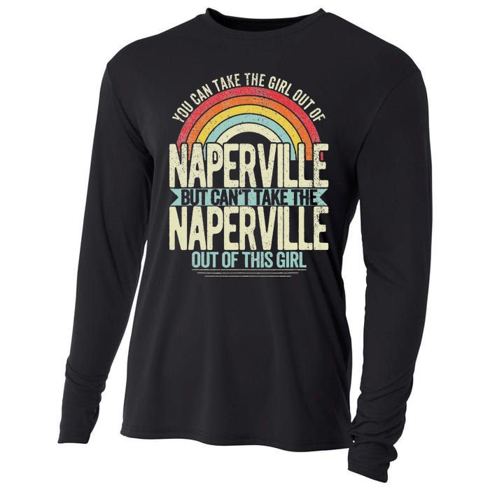 Girl Out Of Naperville Illinois Hometown Home Naperville Cooling Performance Long Sleeve Crew