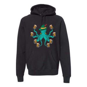 German Octopus Oktoberfest Funny Bavarian Festival Premium Hoodie