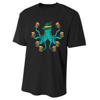 German Octopus Oktoberfest Funny Bavarian Festival Performance Sprint T-Shirt