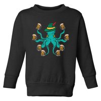 German Octopus Oktoberfest Funny Bavarian Festival Toddler Sweatshirt