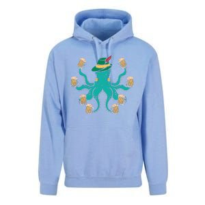 German Octopus Oktoberfest Funny Bavarian Festival Unisex Surf Hoodie