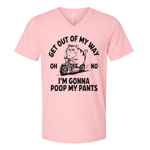 Get Out Of My Way Gonna Poop My Pants V-Neck T-Shirt