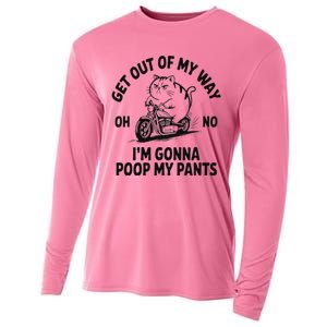 Get Out Of My Way Gonna Poop My Pants Cooling Performance Long Sleeve Crew