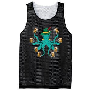 German Octopus Oktoberfest Funny Bavarian Festival Mesh Reversible Basketball Jersey Tank