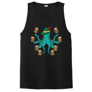 German Octopus Oktoberfest Funny Bavarian Festival PosiCharge Competitor Tank