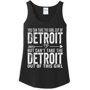 Girl Out Of Detroit Michigan Hometown Home Detroit Ladies Essential Tank