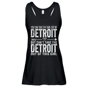 Girl Out Of Detroit Michigan Hometown Home Detroit Ladies Essential Flowy Tank