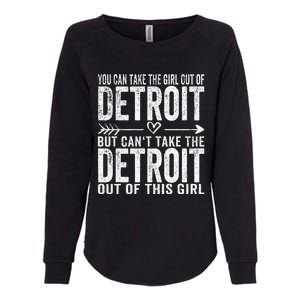 Girl Out Of Detroit Michigan Hometown Home Detroit Womens California Wash Sweatshirt