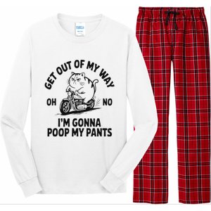 Get Out Of My Way Gonna Poop My Pants Long Sleeve Pajama Set