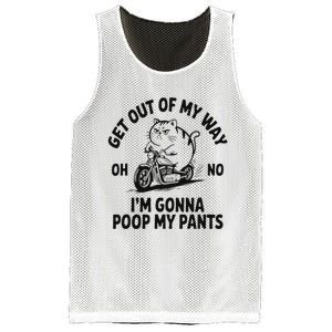 Get Out Of My Way Gonna Poop My Pants Mesh Reversible Basketball Jersey Tank