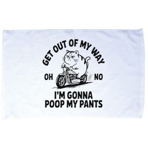 Get Out Of My Way Gonna Poop My Pants Microfiber Hand Towel