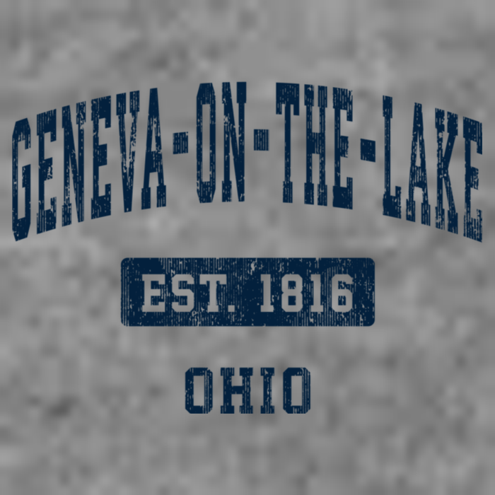 Genevaonthelake Ohio Oh Vintage Sports Established Toddler Hoodie