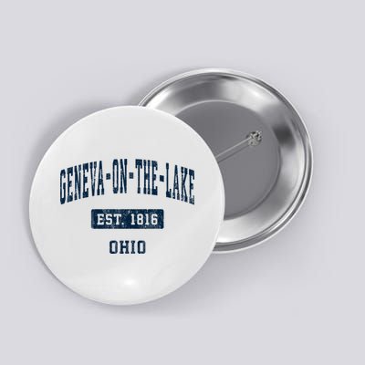 Genevaonthelake Ohio Oh Vintage Sports Established Button